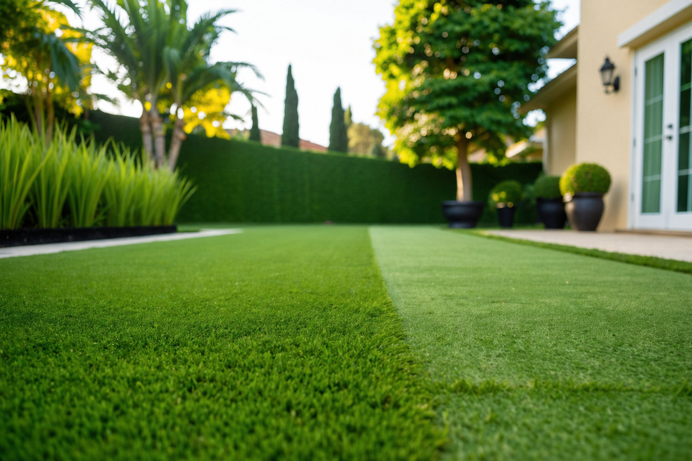 Synthetic lawn turf